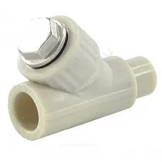 Фильтр PP-R сетчатый серый Дн 20х45гр внутр/наруж пайка VALFEX 10142020Г