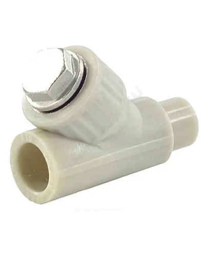 Фильтр PP-R сетчатый серый Дн 20х45гр внутр/наруж пайка VALFEX 10142020Г