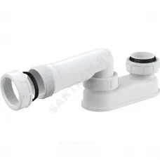 Сифон для ванны плоский 1 1/2"x40 с переходной трубкой 10гр 40/11/2"(6/4") без выпуска Alca Plast A53-6/4"