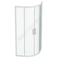 Ограждение душевое CONNECT 2 Corner Quadrant 900х900х1950 мм без поддона угловая-асимметричная прозрачное стекло Ideal Standard K966101