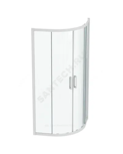Ограждение душевое CONNECT 2 Corner Quadrant 900х900х1950 мм без поддона угловая-асимметричная прозрачное стекло Ideal Standard K966101