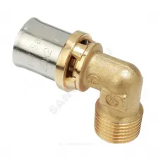 Угольник для МП/PE-X труб латунь пресс Дн 20х1/2"х90гр НР RM127 Giacomini RM127Y037