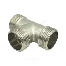 Тройник латунь никель Ду 15 (1/2") НР/НР/НР SantechSystems