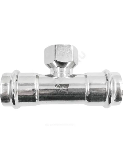 Тройник сталь нерж AISI 304 Дн 42х1х42 пресс/ВР SantechSystems