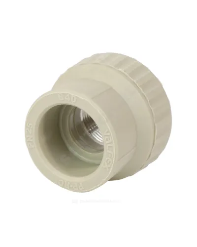 Муфта PP-R комбинированная серая Дн 25х1 ВР VALFEX 10129225Г