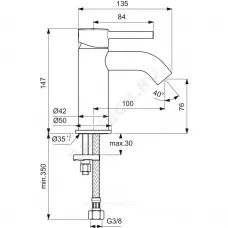 Промо-комплект для ванны с душем CERAFINE O Ideal Standard BL749S4
