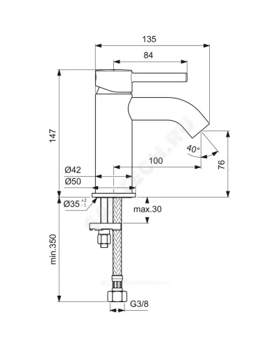 Промо-комплект для ванны с душем CERAFINE O Ideal Standard BL749S4