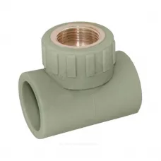 Тройник PP-R комбинированный серый Дн 32х1/2" ВР RTP (РосТурПласт) 10990