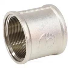 Муфта латунь никель Ду 32 (1 1/4") ВР/ВР VALFEX VF.170.N.114