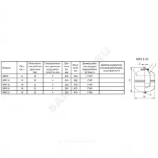 Бак расширительный мембранный 12 л 25 бар 1" НР WRV Wester 2-14-0302