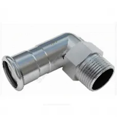 Отвод сталь нерж AISI 304 90гр Дн 28х1" пресс/НР >A< Press Inox IBP PS24092G0280800