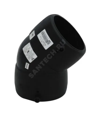 Отвод электросварной ПЭ100 Дн 90х45гр Ру16 SDR11 Type A TEGA 1819185