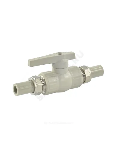 Кран шаровой PP-R полнопроходной серый Дн 20х3/4 VALFEX 20246020Г
