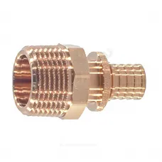 Муфта для PE-X труб аксиальная бронза Дн 16х1/2" НР RAUTITAN RX+ Rehau 14563111001