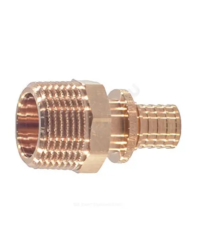 Муфта для PE-X труб аксиальная бронза Дн 16х1/2 НР RAUTITAN RX+ Rehau 14563111001