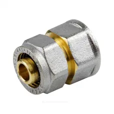 Муфта МП латунь никель обжим Дн 16х1/2" ВР ГОСТ 32415-2013 7002 Aquasfera 7002-01