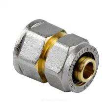 Муфта МП латунь никель обжим Дн 16х1/2" ВР ГОСТ 32415-2013 7002 Aquasfera 7002-01