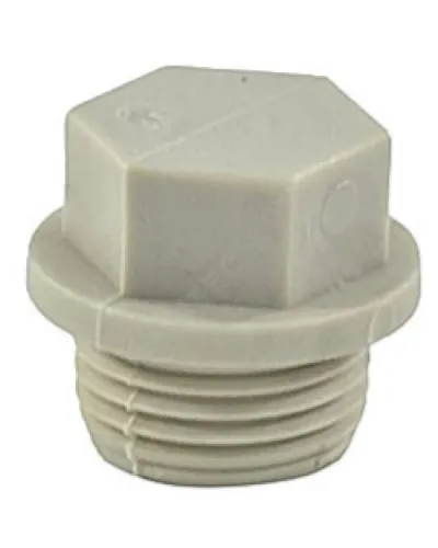 Заглушка (пробка) PP-R серая Дн 20х1/2 НР VALFEX 10163020Г
