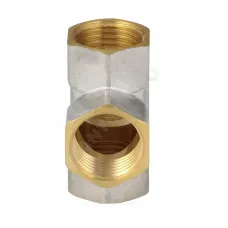 Крест латунь никель Ду 25 (1") ВР/ВР 9011 ГОСТ 32585-2013 Aquasfera 9011-03