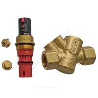 Клапан балансировочный автомат латунь R206A Ду 15 G1/2" A Ру25 ВР без ниппелей Giacomini R206AY013