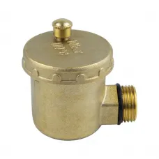 Воздухоотводчик автоматический латунь 5004 Ду 15 Ру10 G1/2" НР угловой Aquasfera 5004-01 .