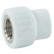 Муфта PP-R комбинированная белая Дн 20х1/2" ВР VALFEX 10129020