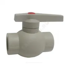 Кран шаровой PP-R серый Дн 20 внутренняя пайка OPTIMA VALFEX VALF 10145020Г