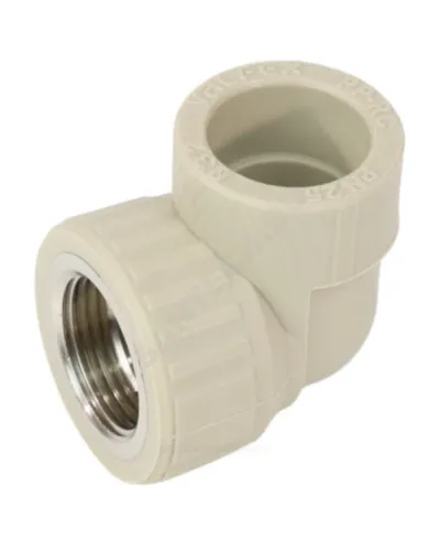 Угольник PP-R комбинированный серый Дн 32х1/2 ВР VALFEX 10125232Г