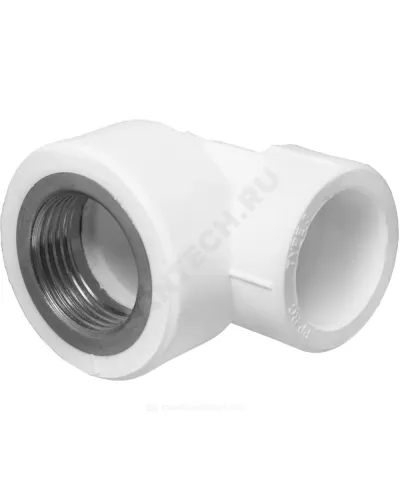 Угольник PP-R комбинированный белый Дн 32х1 ВР PRO VALFEX 10125032-PRO