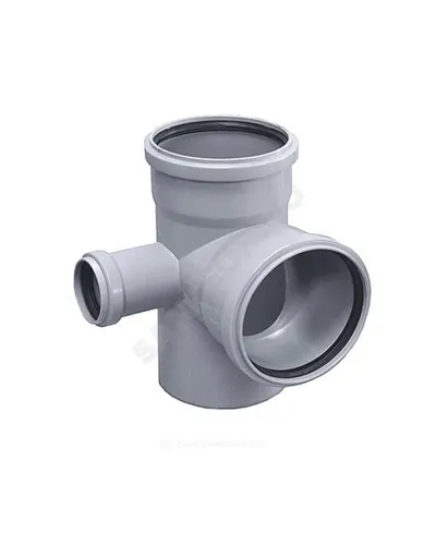 Крестовина PP-H 2-плоскостная серая HT HTED Дн 110х110х110х87гр б/нап в/к Ostendorf 115940