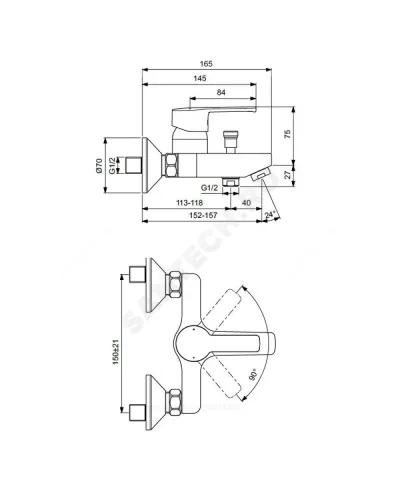 Промо-комплект для ванны с душем UNO Vidima BA376AA