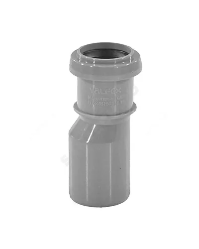 Переход PP-H эксцентрический серый Дн 40х32 б/нап в/к VALFEX 25040032