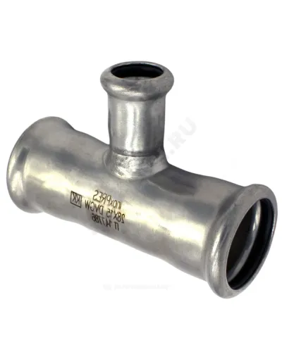 Тройник переходной сталь нерж AISI 316L Дн 35х28х35 Ру16 пресс Inoxpres RM 192035028
