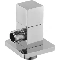Клапан (вентиль) латунь бытовой хром угловой 1078 G1/2"х3/8" Ру16 НР с отражателем Aquasfera 1078-03