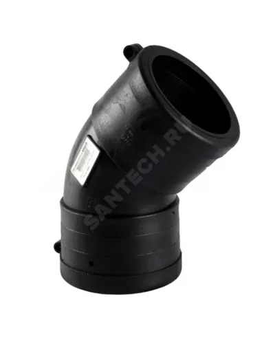 Отвод электросварной ПЭ100 Дн 50х45гр Ру16 SDR11 Type B TEGA 1819066
