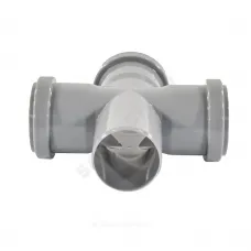 Крестовина PP-H 1-плоскостная серый Дн 110х110х110х87гр б/нап в/к VALFEX 27211110