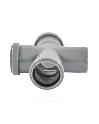 Крестовина PP-H 1-плоскостная серый Дн 110х110х110х87гр б/нап в/к VALFEX 27211110