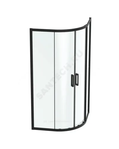 Ограждение душевое CONNECT 2 Corner Quadrant 1000х1000х1950 мм без поддона угловая-асимметричная прозрачное стекло Ideal Standard K9252V3