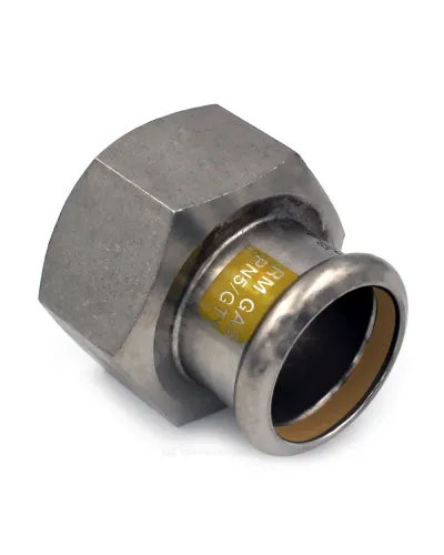 Муфта сталь нерж AISI 316L Дн 42х1 1/2 Ру5 пресс/ВР Inoxpres Gas RM 190112042G