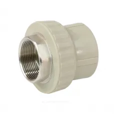 Муфта PP-R комбинированная под ключ серая Дн 110х4" ВР VALFEX 10134110Г