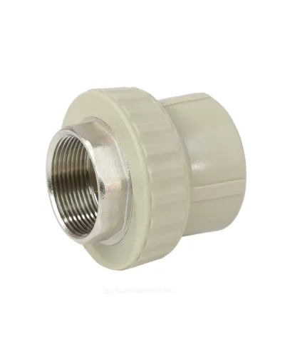 Муфта PP-R комбинированная под ключ серая Дн 110х4 ВР VALFEX 10134110Г