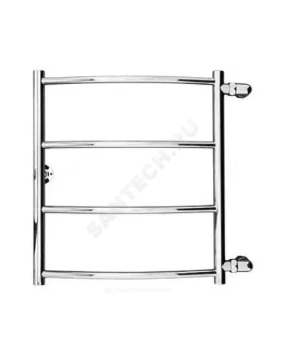 Полотенцесушитель водяной нерж сталь Лесенка Ду 25 (1) НР 500х500мм 4П боковое подключение б/к Старт-1 Элит-Металл ВЭК-09-04