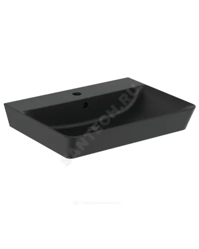 Умывальник подвесной CONNECT AIR 60 1 отверстие под смеситель по центру черный Ideal Standard E0298V3