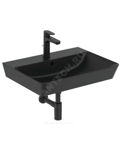 Умывальник подвесной CONNECT AIR 60 1 отверстие под смеситель по центру черный Ideal Standard E0298V3