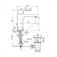 Промо-комплект для ванны с душем ESLA Ideal Standard BC264AA