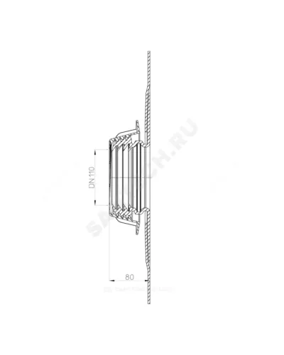 Мембрана гидроизоляционная HL800 Дн 110 HL HL800/110