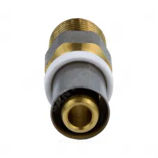 Муфта МП латунь никель пресс Дн 16х1/2" НР ГОСТ 32415-2013 8001 Aquasfera 8001-01