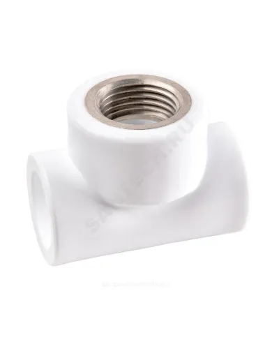 Тройник PP-R комбинированный белый Дн 20х1/2 ВР PRO VALFEX 10127020-PRO