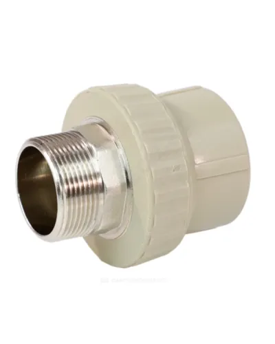 Муфта PP-R комбинированная под ключ серая Дн 50х1 1/2 НР VALFEX 10135050Г