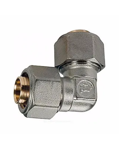 Угольник для МП/PE-X труб латунь обжим Дн 18х90гр R561AM Giacomini R561MX052
